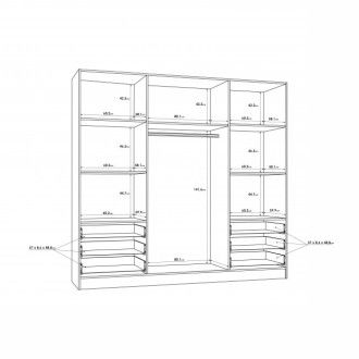  Szafy Meble Forte Szafa ubraniowa JUPITER JPTS86 Meble Forte - 5