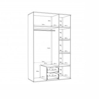  Szafy Meble Forte Szafa ubraniowa NNS83S Meble Forte - 5