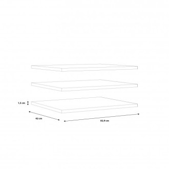  Półki, kwietniki, dodatki meblowe Meble Forte Półki 3szt. Do szaf: NRGS82511-C752, NRGS82511-Q45,DQLS82411-M267 typ EPRD92 Mebl