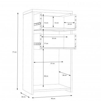  Komody Meble Forte Komoda BEST CHEST SQNK211-C804 Meble Forte - 4
