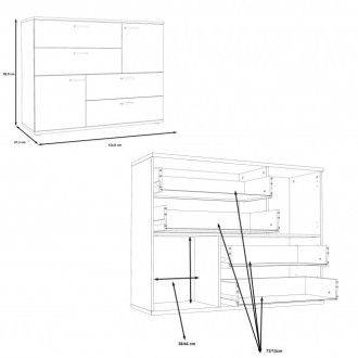  Komody Meble Forte Komoda SKIVE SKVK46-Q45 Meble Forte - 5