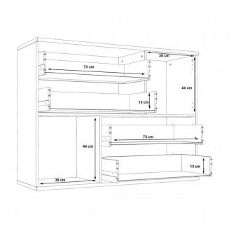  Komody Meble Forte Komoda SKIVE SKVK46-C752 Meble Forte - 5