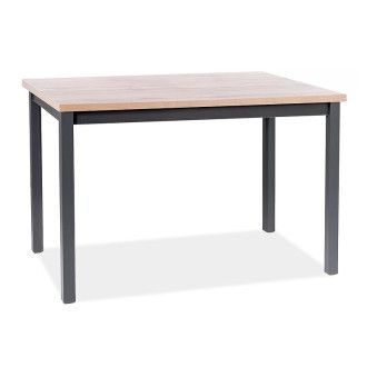  stoły STÓŁ ADAM DĄB WOTAN / CZARNY 100x60 ADAMDWC100 Meble Signal - 1