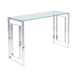  ławy KONSOLKA ALLURE C TRANSPARENTNY/SREBRNY 120X40 ALLURECTS Meble Signal - 1
