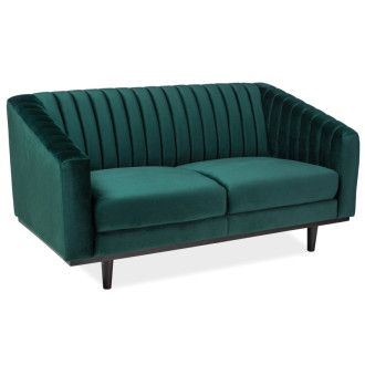  fotele SOFA ASPREY 2 VELVET ZIELONY BLUVEL 78 / WENGE ASPREY2VZ78 Meble Signal - 1