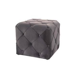  pufy PUF AVIVA K VELVET SZARY BLUVEL 14/ WENGE AVIVAKV14W Meble Signal - 1