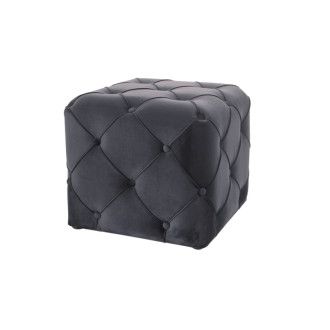  pufy PUF AVIVA K VELVET CZARNY BLUVEL 19/ WENGE AVIVAKV19W Meble Signal - 1