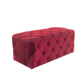  pufy PUF AVIVA VELVET BORDOWY BLUVEL 59/ WENGE AVIVAV59W Meble Signal - 1