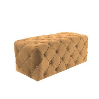  pufy PUF AVIVA VELVET CURRY BLUVEL 68/ WENGE AVIVAV68W Meble Signal - 1