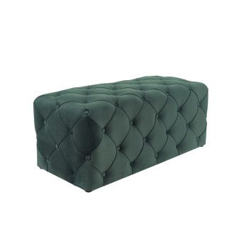  pufy PUF AVIVA VELVET ZIELONY BLUVEL 78/ WENGE AVIVAV78W Meble Signal - 1