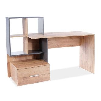  biurka BIURKO B-003 DĄB WOTAN / ANTRACYT B003DWAT Meble Signal - 1