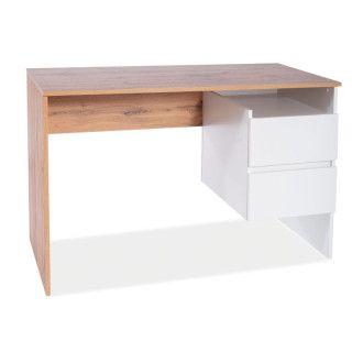  biurka BIURKO B-004 DĄB WOTAN / BIAŁY MAT B004DWBM Meble Signal - 1