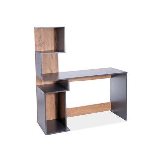  biurka BIURKO B-007 ANTRACYT / DĄB WOTAN B007ATDW Meble Signal - 1