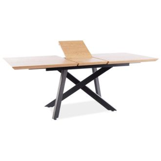  stoły STÓŁ CAPITOL DĄB/CZARNY STELAŻ 160(200)X90 CAPITOLDC160 Meble Signal - 1