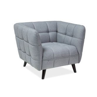  fotele FOTEL CASTELLO 1 JASNY SZARY LIRA 09 / WENGE CASTELLO1JSZ Meble Signal - 1