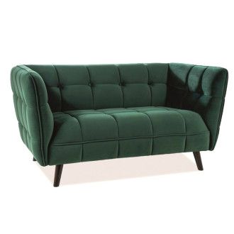  sofy SOFA CASTELLO 2 VELVET TURKUS BLUVEL 85 / WENGE CASTELLO2V85 Meble Signal - 1