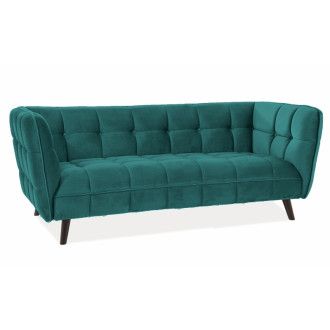  sofy SOFA CASTELLO 3 VELVET TURKUS BLUVEL 85 / WENGE CASTELLO3V85 Meble Signal - 1
