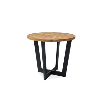  STÓŁ CONO LAMINAT DĄB/CZARNY FI 90 CONOLAMFI90 Meble Signal 