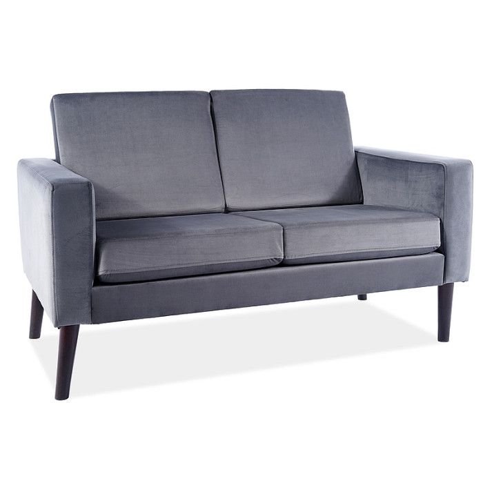  SOFA DARLA VELVET SZARY BLUVEL 14 / WENGE DARLAVSZW Meble Signal 