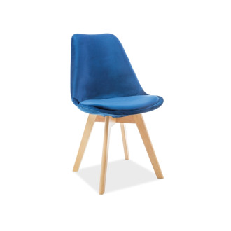 KRZESŁO DIOR VELVET BUK/GRANATOWY TAP.90 DIORVBUGR