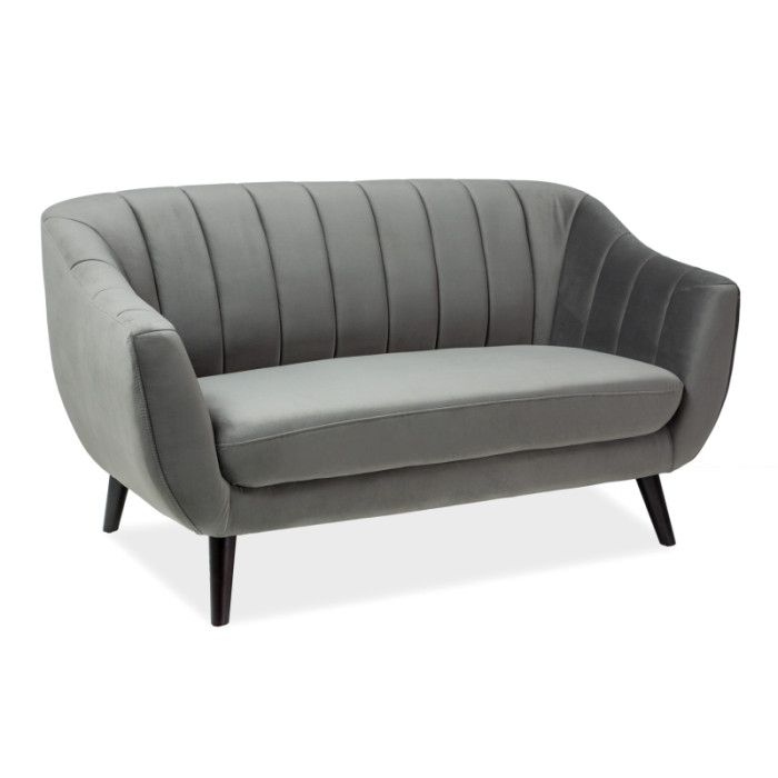  SOFA ELITE 2 VELVET BEŻOWY BLUVEL 28 / WENGE (T) ELITE2V28BE Meble Signal 