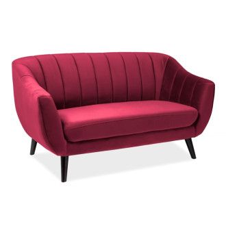  SOFA ELITE 2 VELVET BORDOWY BLUVEL 59 / WENGE (T) ELITE2V59BO Meble Signal 
