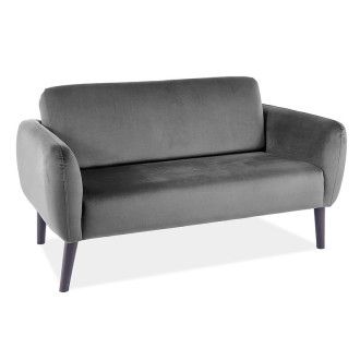  SOFA ELSA VELVET SZARY BLUVEL 14 / WENGE ELSAVSZW Meble Signal 