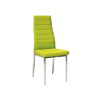KRZESŁO H261 CHROM/ZIELONY EKOSKÓRA H261Z