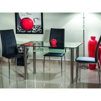  STÓŁ HEKTOR TRANSP./CHROM 120x70X75 HEKTOR Meble Signal 