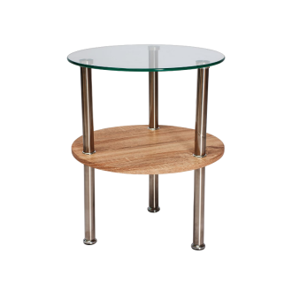  ŁAWA IVET TRANSP./CHROM fi 50x55 IVET Meble Signal 