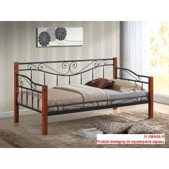  ŁÓŻKO KENIA 90X200 ANTYCZNA CZEREŚNIA KENIA Meble Signal 