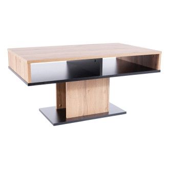  ŁAWA LIBERA DĄB WOTAN / CZARNY 60X100 LIBERADWC Meble Signal 