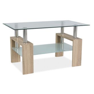 ŁAWA LISA III TRANSP./DĄB SONOMA 110X60X60 LISA3TDS Meble Signal 