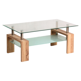  ŁAWA LISA BASIC TRANSP./DĄB SONOMA 100x60x45 LISABSO Meble Signal 