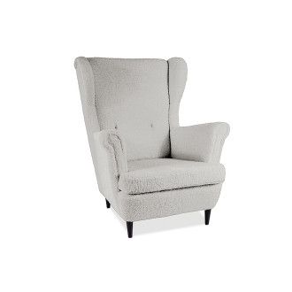  FOTEL LORD BARANEK SZARY SVEN 06/ WENGE LORDBSZW Meble Signal 