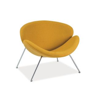  FOTEL MAJOR ŻÓŁTY / CHROM MAJORTZ Meble Signal 