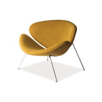  FOTEL MAJOR MUSZTARDOWY / CHROM MAJORZ Meble Signal 