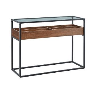  ŁAWA MERIDA C DĄB/CZARNY 110X38 MERIDACDC Meble Signal 