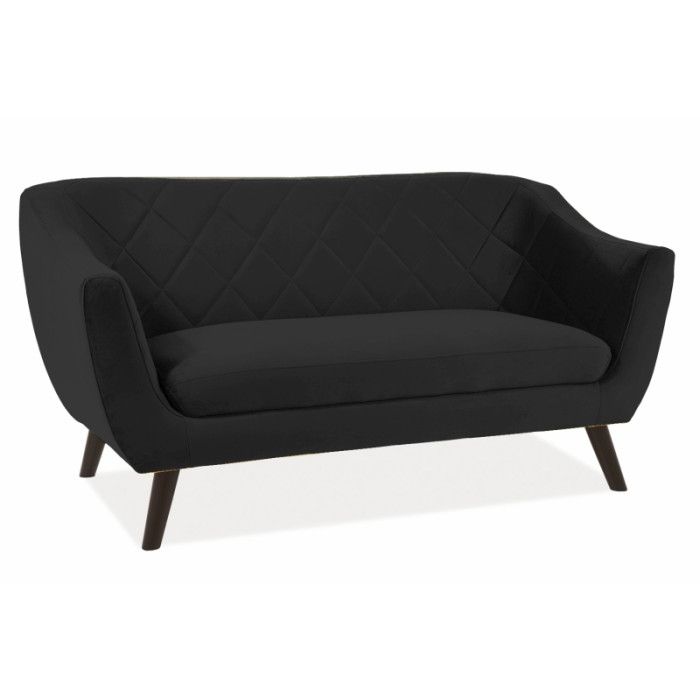  SOFA MOLLY 2 VELVET CZARNY BLUVEL 19 / WENGE (T) MOLLY2V19CZ Meble Signal 