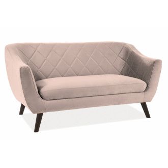  SOFA MOLLY 2 VELVET BEŻOWY BLUVEL 28 / WENGE (T) MOLLY2V28BE Meble Signal 