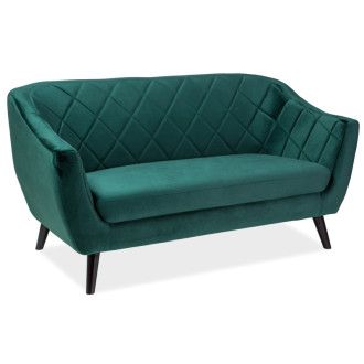  SOFA MOLLY 2 VELVET ZIELONY BLUVEL 78 / WENGE (T) MOLLY2V78Z Meble Signal 