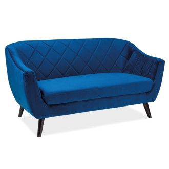  SOFA MOLLY 2 VELVET GRANATOWY BLUVEL 86 / WENGE (T) MOLLY2V86GR Meble Signal 