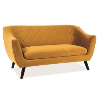  SOFA MOLLY 2 VELVET CURRY BLUVEL 68 / WENGE (T) MOLLY2VCU68 Meble Signal 