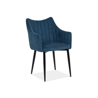 KRZESŁO MONTE SZTRUKS CZARNY STELAŻ / GRANATOWY FJORD 86 MONTESCGR