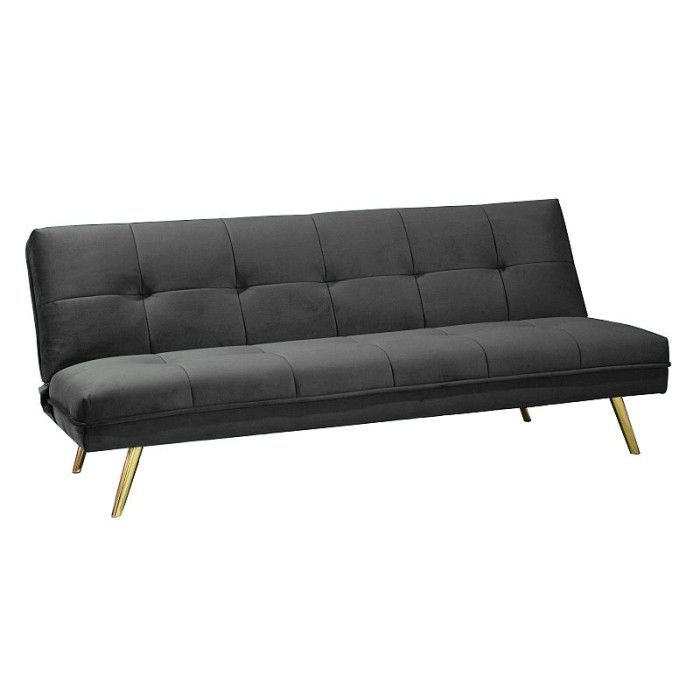  SOFA MORITZ VELVET SZARY TAP.157/ZŁOTY MORITZVSZZL Meble Signal 