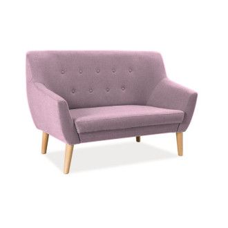  SOFA NORDIC 2 KOLOR RÓŻ TAPICERKA CABLO 12 / BUK NORDIC2CABLO12 Meble Signal 
