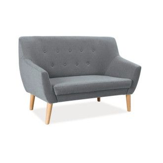  SOFA NORDIC 2 KOLOR SZARY TAPICERKA CABLO 14 / BUK NORDIC2CABLO14 Meble Signal 