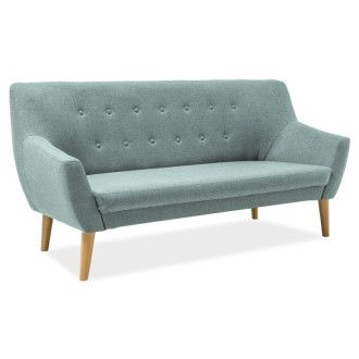  SOFA NORDIC 3 KOLOR MIĘTA TAPICERKA CABLO 10 / BUK NORDIC3CABLO10 Meble Signal 