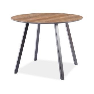  STÓŁ OAKLAND ORZECH / CZARNY STELAŻ FI 100 OAKLANDORC100 Meble Signal 