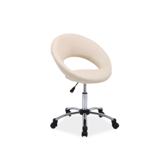  FOTEL OBROTOWY Q-128 KREM OBRQ128K Meble Signal 